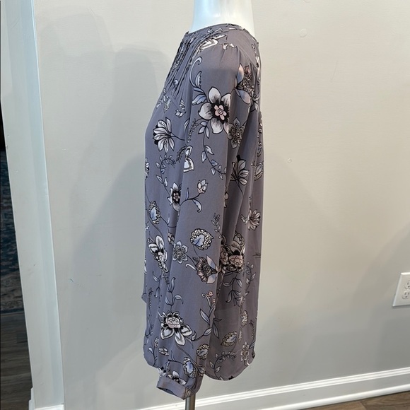 Loft Small Floral Print Women's Top - Purple - Picture 5 of 9